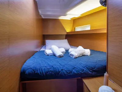 Cabin on Jeanneau Sun Loft 47, a sailboat at Nea Peramos, Greece