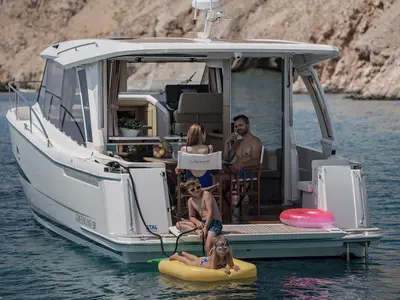 Mar, a Greenline 39 motor yacht at Grad Biograd na Moru, Croatia