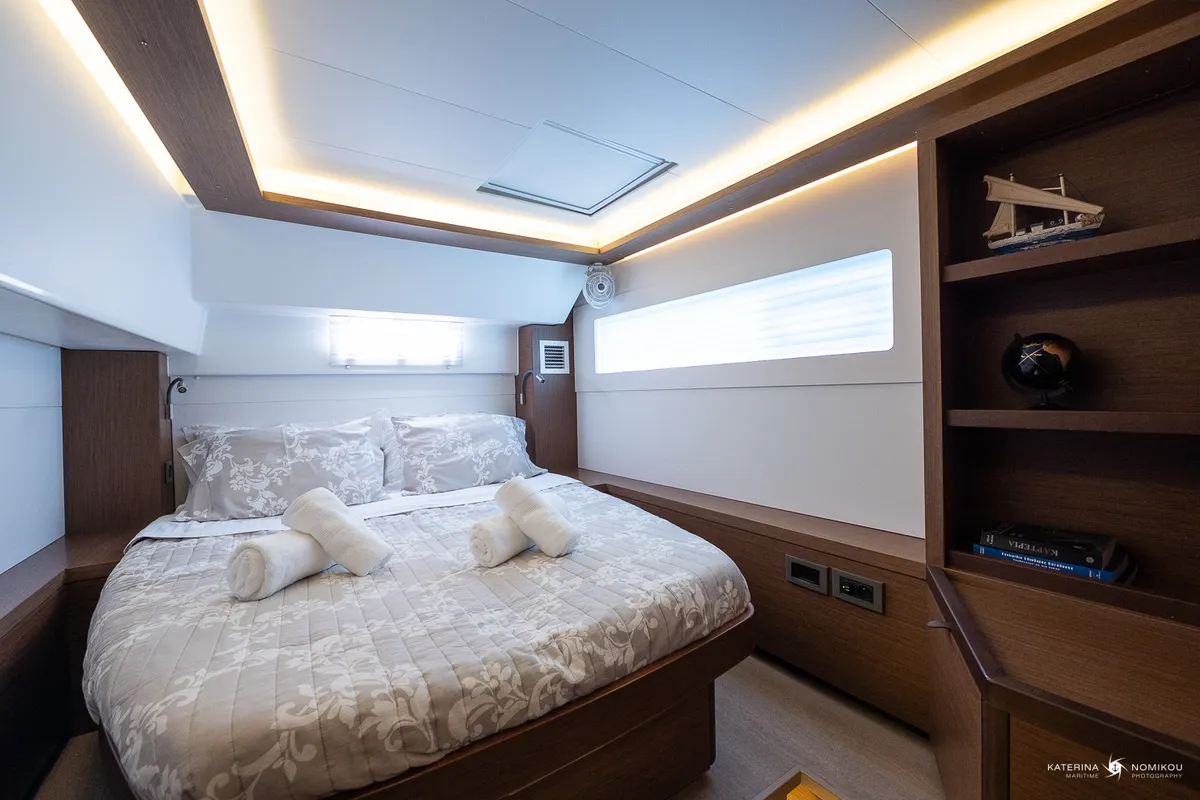 Cabin on El Marita Brand New 2021 A/C & Generator Skippered, a Lagoon 46 catamaran at Municipal Unit of Lefkada, Greece