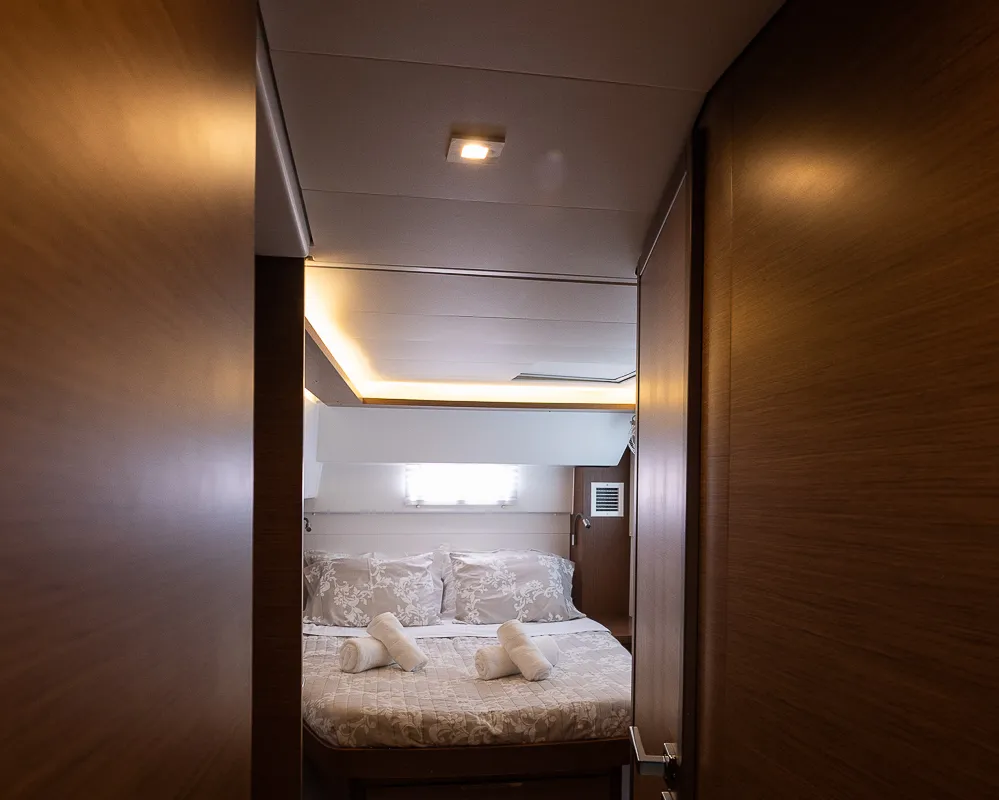 Cabin on El Marita Brand New 2021 A/C & Generator Skippered, a Lagoon 46 catamaran at Municipal Unit of Lefkada, Greece