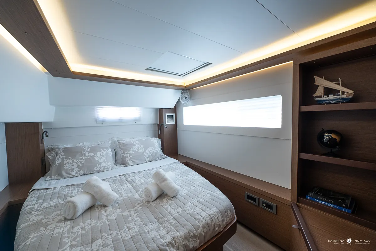 Cabin on El Marita Brand New 2021 A/C & Generator Skippered, a Lagoon 46 catamaran at Municipal Unit of Lefkada, Greece