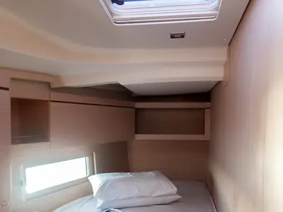 Head on Kos 46.4, a Beneteau Oceanis 46.1 sailboat at Athens, Greece