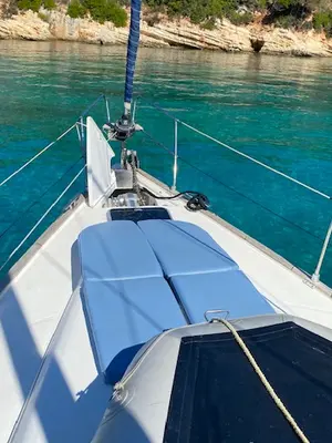 La Luna, a Bavaria 46 Cruiser sailboat at Municipal Unit of Lefkada, Greece