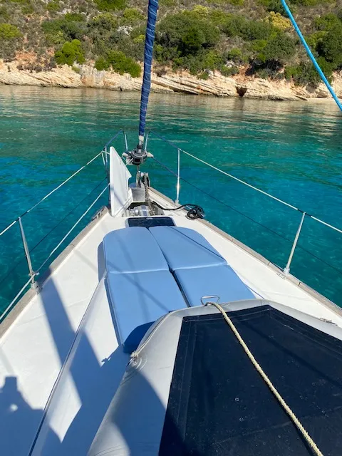 La Luna, a Bavaria 46 Cruiser sailboat at Municipal Unit of Lefkada, Greece