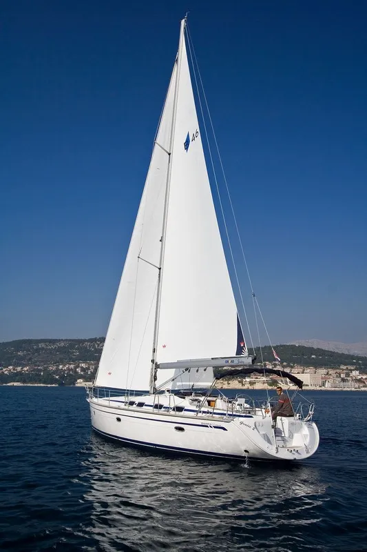La Luna, a Bavaria 46 Cruiser sailboat at Municipal Unit of Lefkada, Greece
