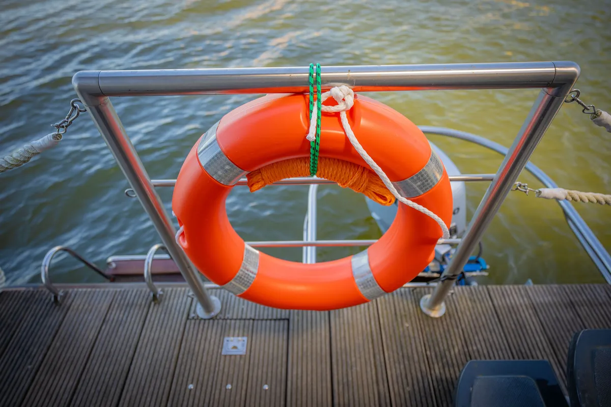 Juno, a Woma D13 motorboat at Fürstenberg/Havel, Germany