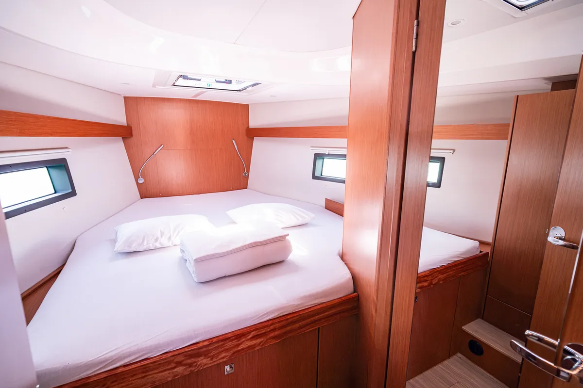 Tatyana, a Bavaria C42 sailboat at Pirovac, Croatia