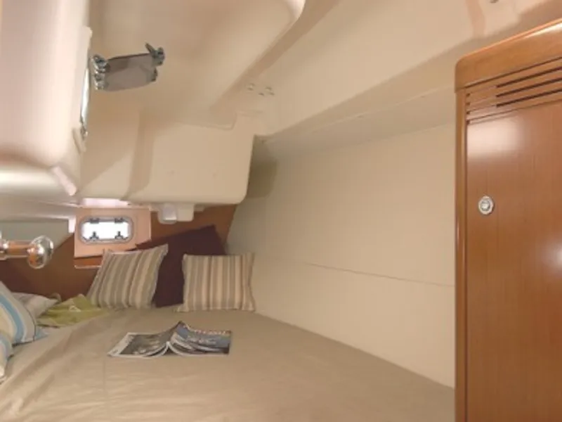 Exterior view of Dizzy Lizzy, a Beneteau Oceanis 34 sailboat at Altefähr, Germany