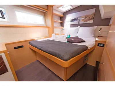 Cabin on Serenity I, a Lagoon 52F catamaran at Grad Kaštela, Croatia