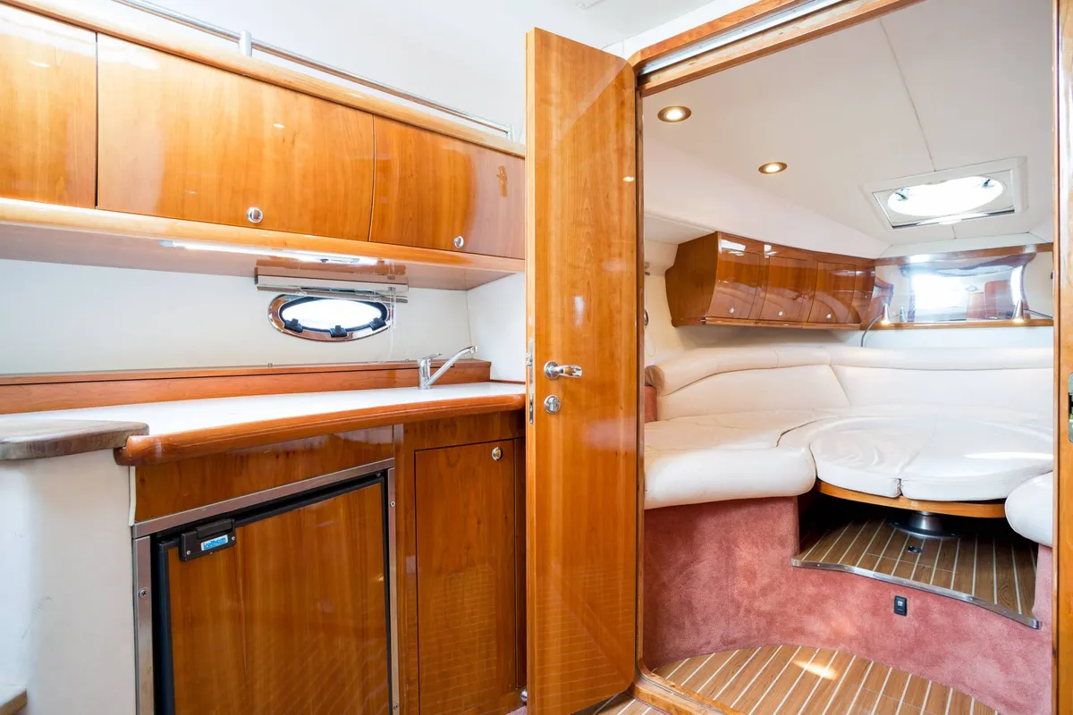 Galley of Habibi, a Pearl Sea 33 motorboat at Pirovac, Croatia