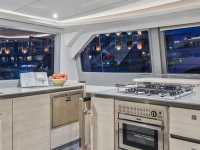 Galley of Moorings 5000-5/4 Club, a Leopard 50 catamaran at Road Town, British Virgin Islands