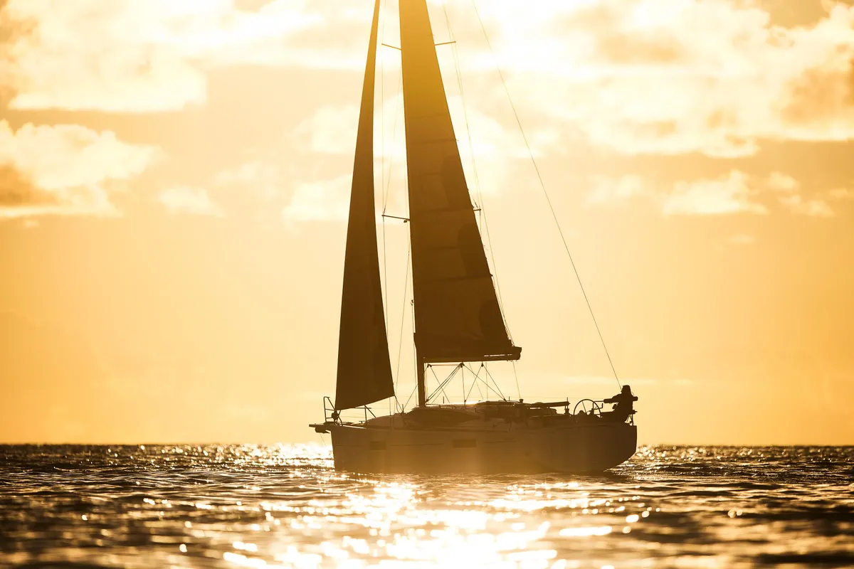 Exterior view of Northman Maxus 35, a sailboat at Valencia, Spain