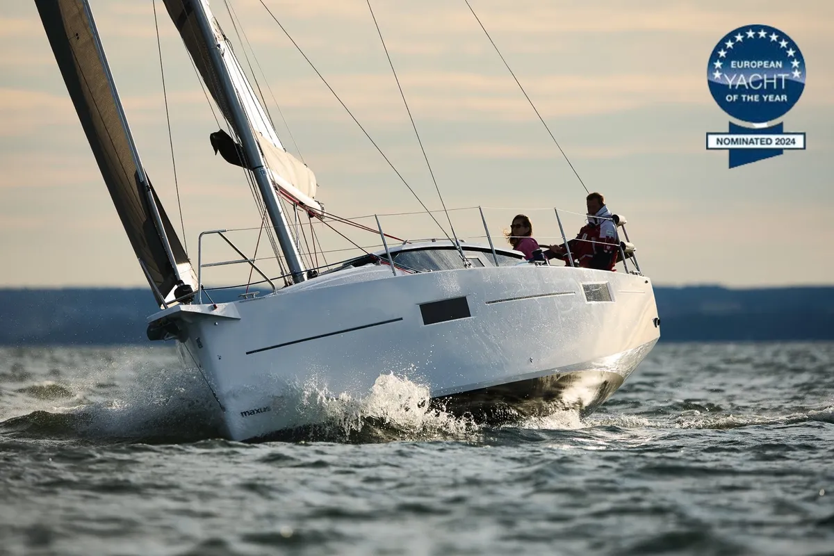 Exterior view of Northman Maxus 35, a sailboat at Valencia, Spain