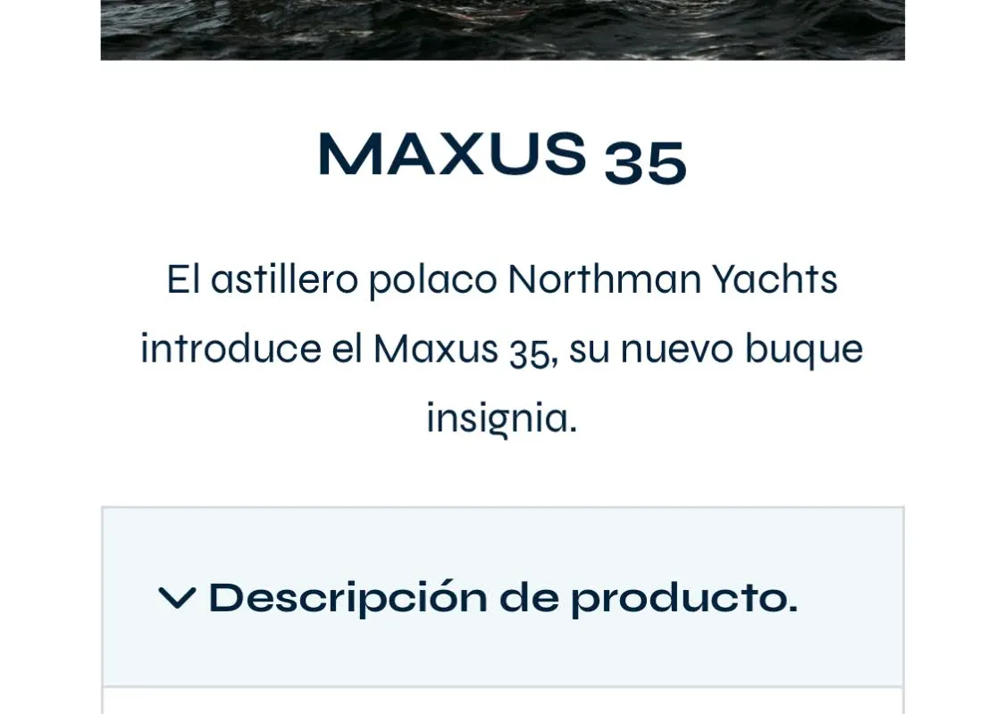 Northman Maxus 35, a sailboat at Valencia, Spain
