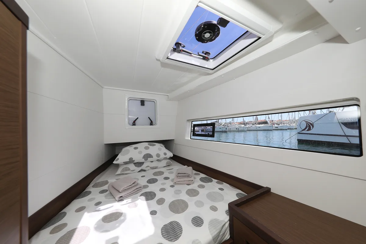 Cabin on Tortilla Flat, a Lagoon 40 catamaran at Grad Biograd na Moru, Croatia