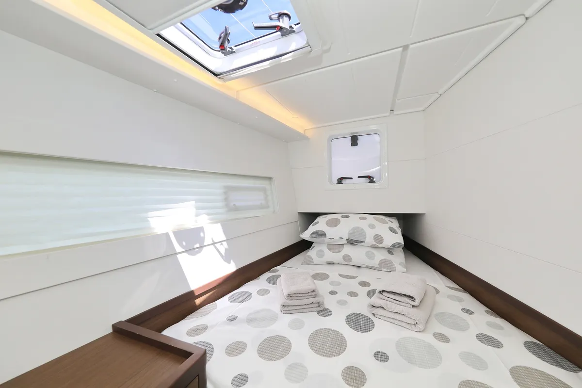 Cabin on Tortilla Flat, a Lagoon 40 catamaran at Grad Biograd na Moru, Croatia