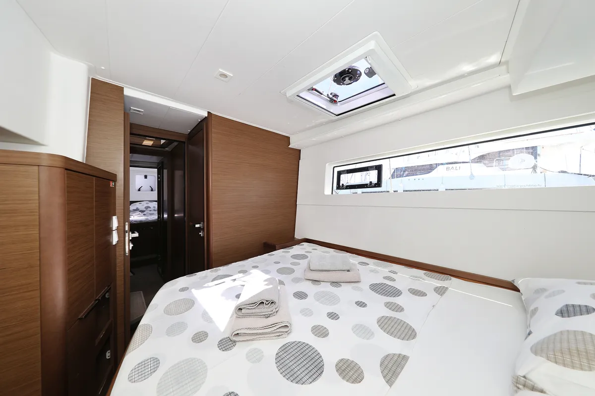 Cabin on Tortilla Flat, a Lagoon 40 catamaran at Grad Biograd na Moru, Croatia