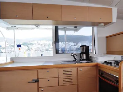Galley of Paluko, a Lagoon 421 catamaran at Bodrum, Turkey