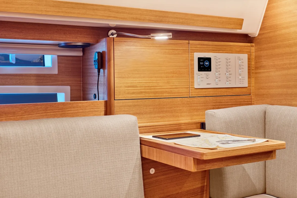 Salon of Liana, a Elan Impression 40.1 sailboat at Athens, Greece