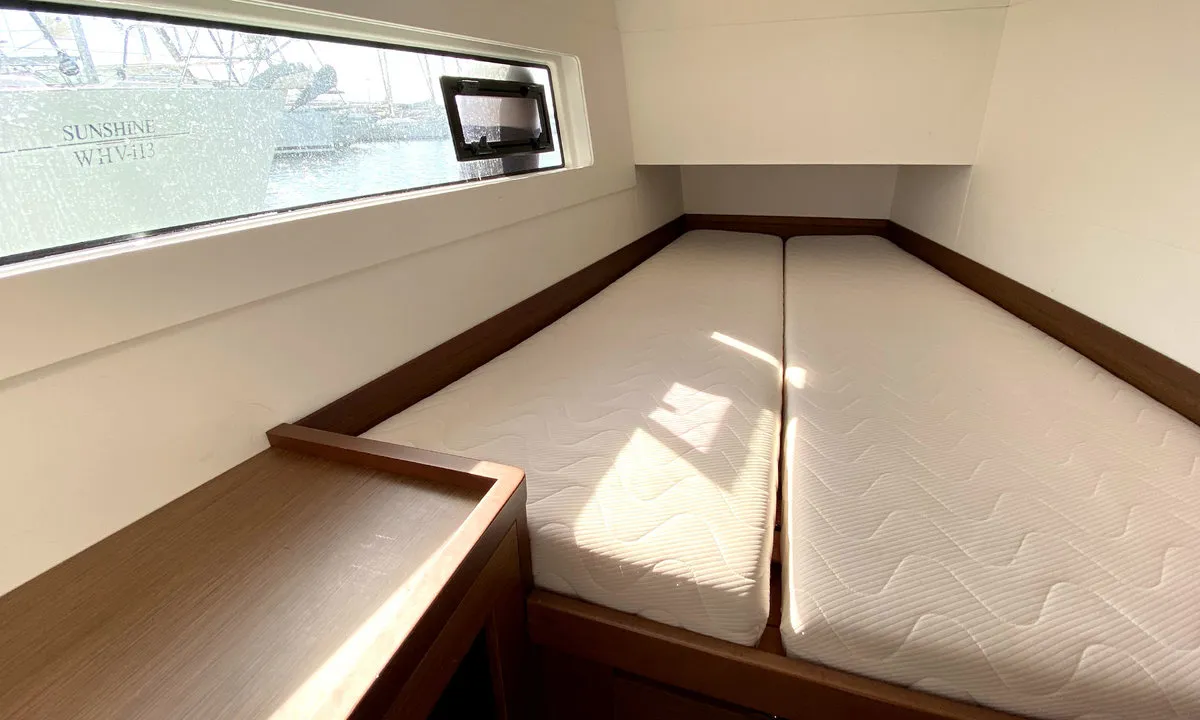 Cabin on Sunrise, a Lagoon 40 catamaran at Palma de Mallorca, Spain