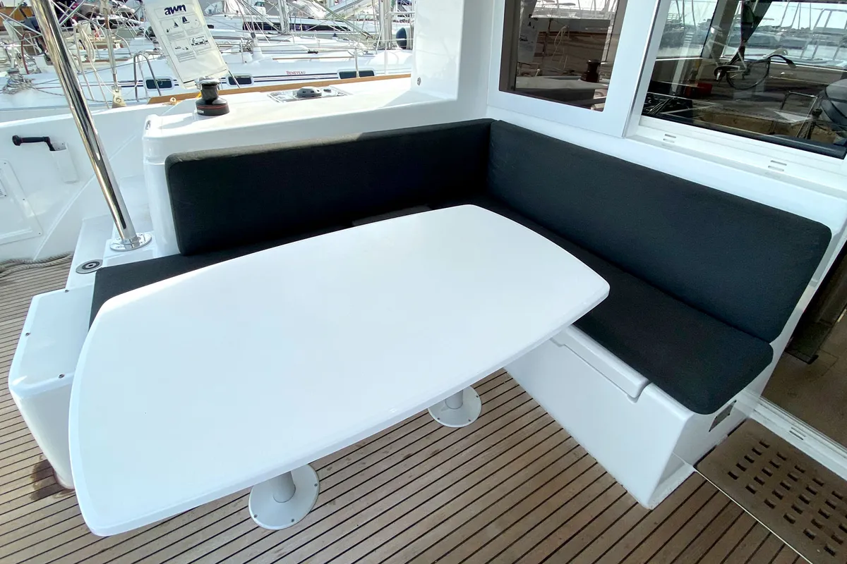 Galley of Sunrise, a Lagoon 40 catamaran at Palma de Mallorca, Spain