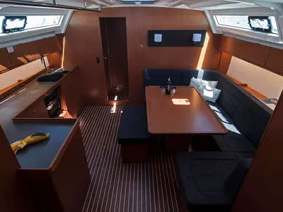 Salon of Adria Myriam, a Bavaria Cruiser 46 sailboat at Split, Croatia
