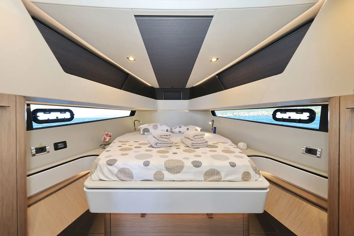 Instant Crush, a Fjord 41 XL motor yacht at Grad Kaštela, Croatia