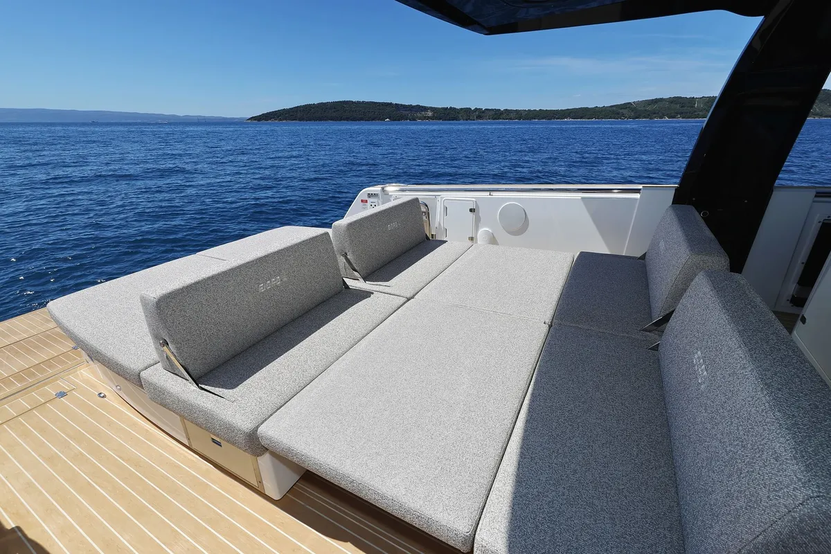 Instant Crush, a Fjord 41 XL motor yacht at Grad Kaštela, Croatia