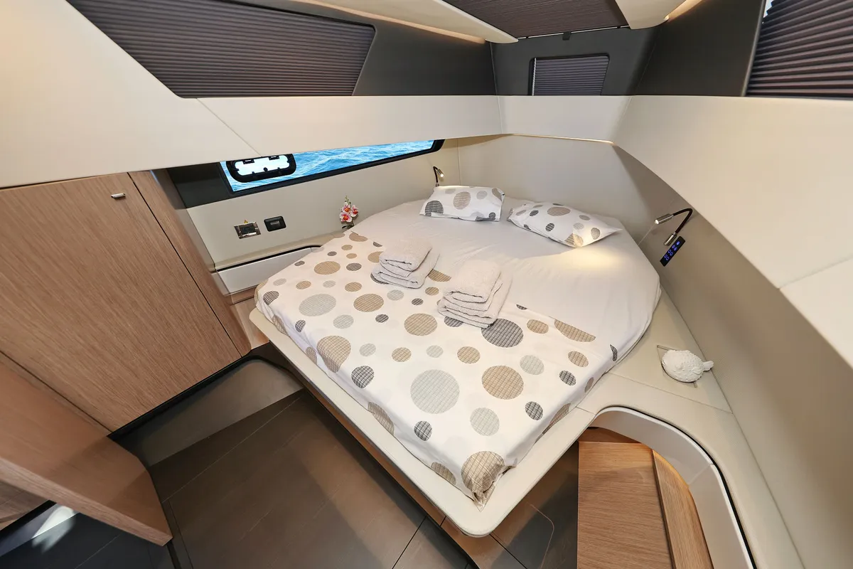 Instant Crush, a Fjord 41 XL motor yacht at Grad Kaštela, Croatia