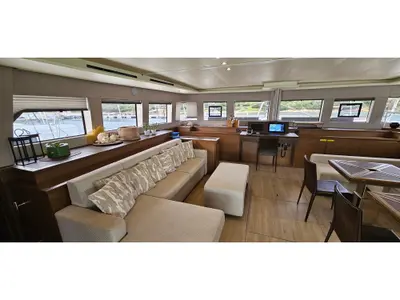 THE SUN, a Lagoon 620 catamaran at Olbia, Italy