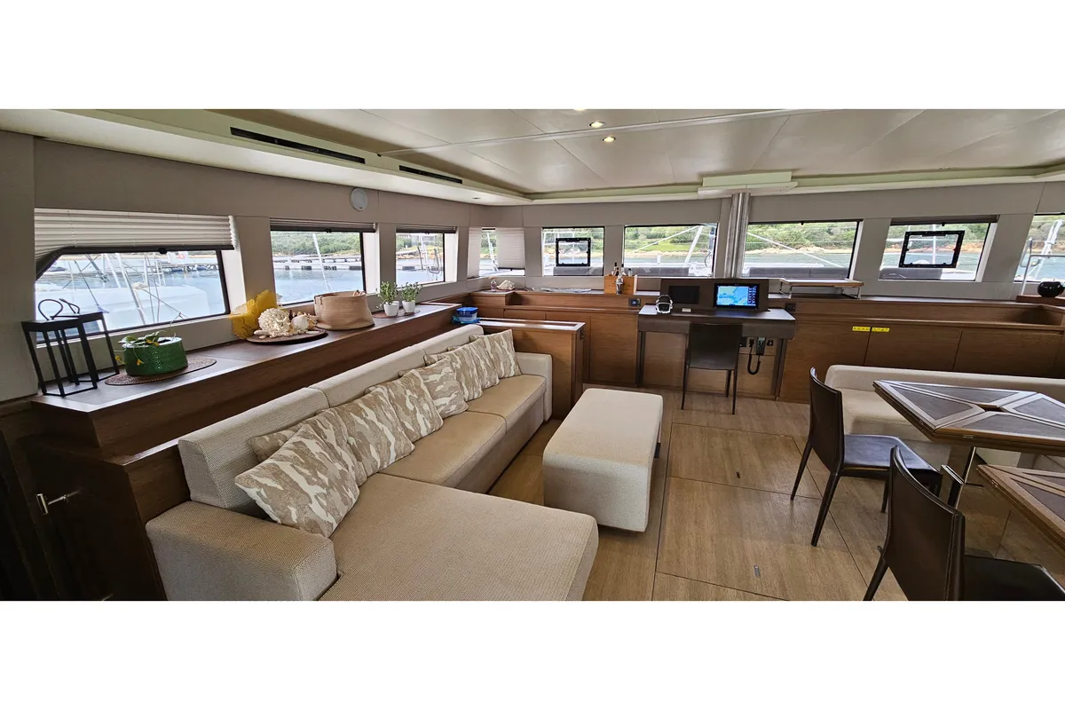 THE SUN, a Lagoon 620 catamaran at Olbia, Italy