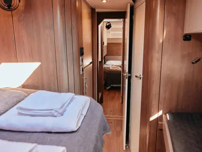 Cabin on Gemini, a Bali Catspace catamaran at Marmaris, Turkey