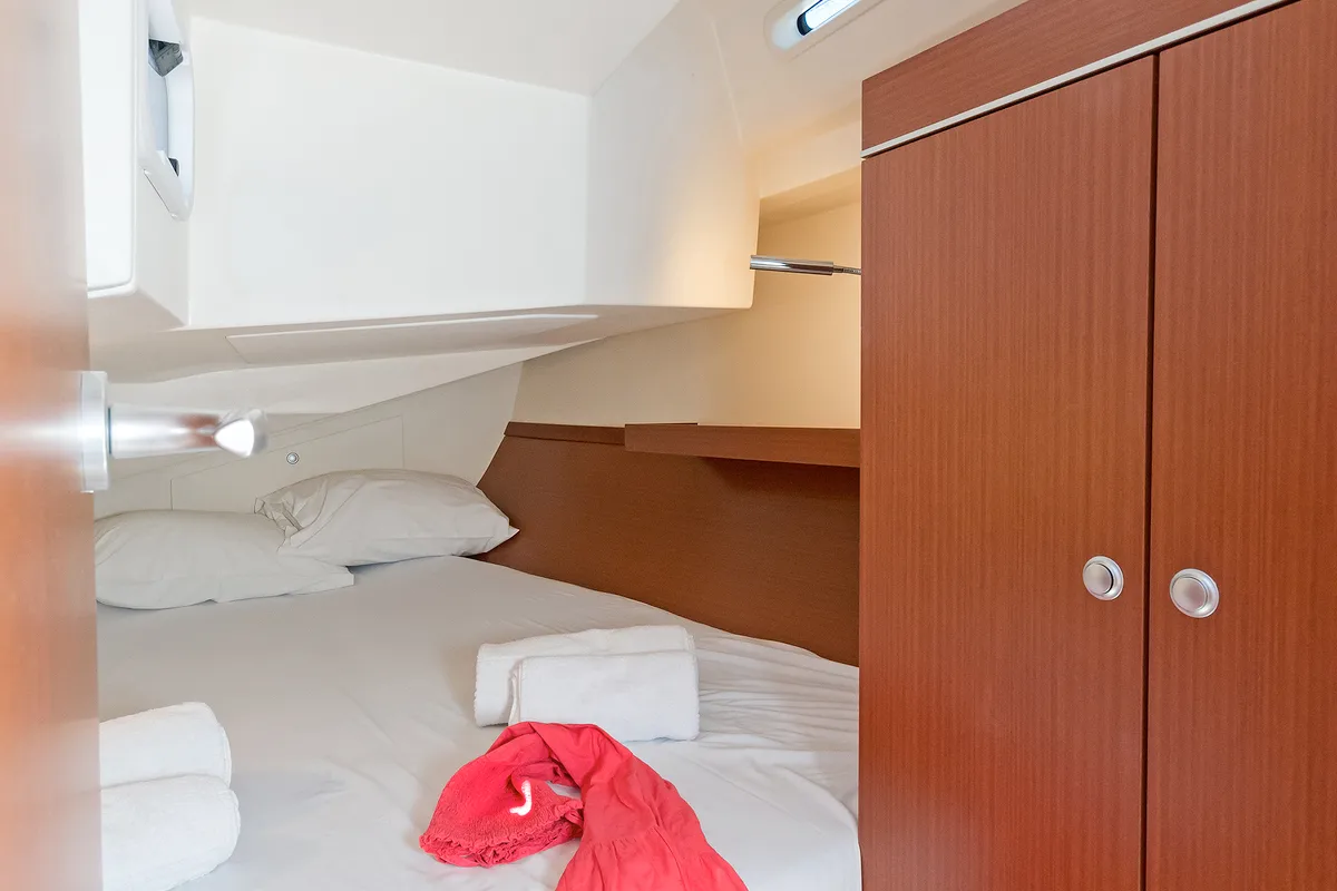 Cabin on Ursa Minor, a Hanse 345 sailboat at Preveza, Greece