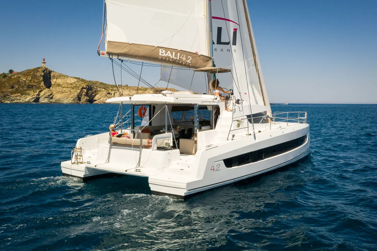 Premium +, a Bali 4.2 catamaran at Saint-Mandrier-sur-Mer, France
