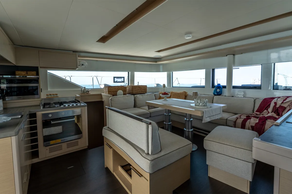 Cabin on Sailuxe - Fichetto, a Lagoon 51 catamaran at Castellammare del Golfo, Italy