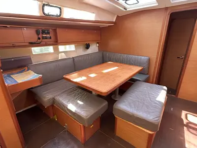 Salon of Good Luck, a Dufour 460 GL sailboat at Primošten, Croatia