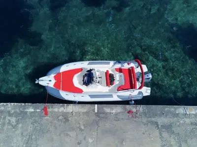 Exterior view of Marlin 790, a Marlin 790 Dynamic motorboat at Grad Trogir, Croatia