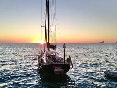 Comfort, a Vismara Starkel 56 sailboat at Cannigione, Italy