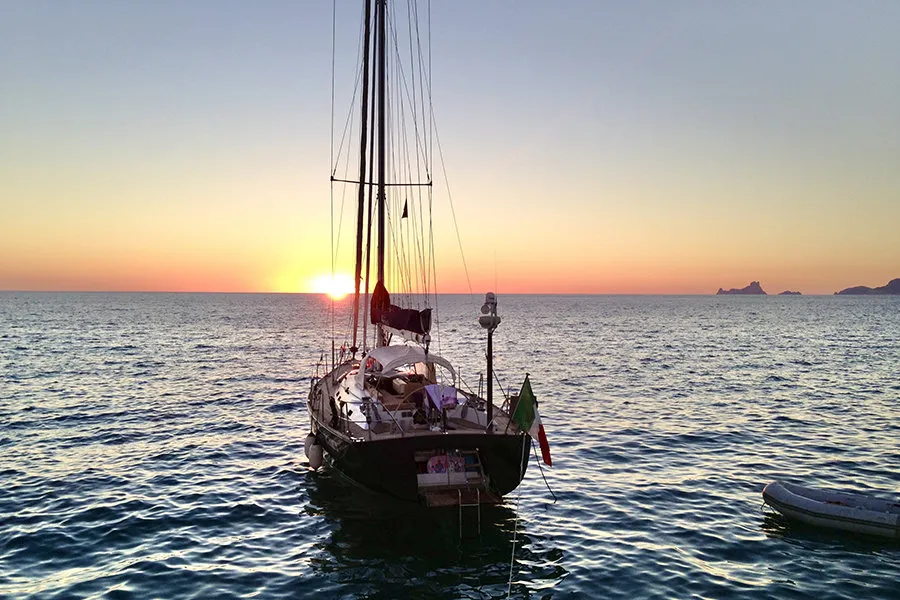 Comfort, a Vismara Starkel 56 sailboat at Cannigione, Italy