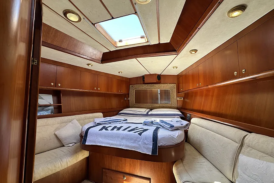 Comfort, a Vismara Starkel 56 sailboat at Cannigione, Italy