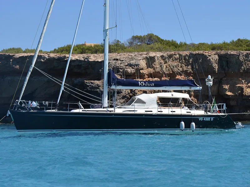 Comfort, a Vismara Starkel 56 sailboat at Cannigione, Italy