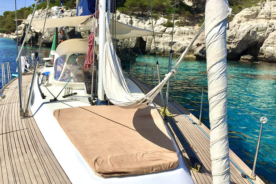 Comfort, a Vismara Starkel 56 sailboat at Cannigione, Italy