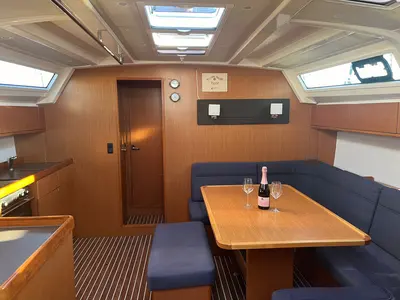 Salon of Pumba, a Bavaria Cruiser 46 sailboat at Sukošan, Croatia