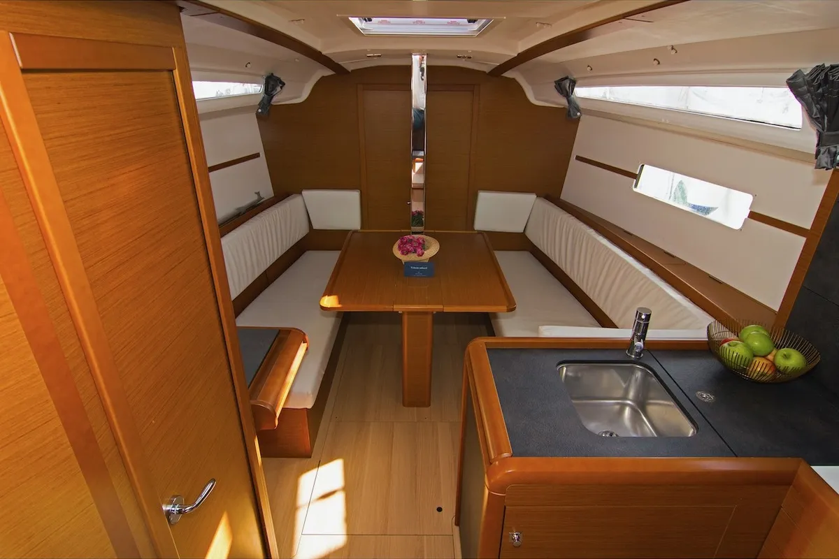 Cha-Cha, a Jeanneau Sun Odyssey 349 sailboat at Split, Croatia