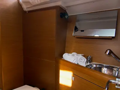 Cha-Cha, a Jeanneau Sun Odyssey 349 sailboat at Split, Croatia