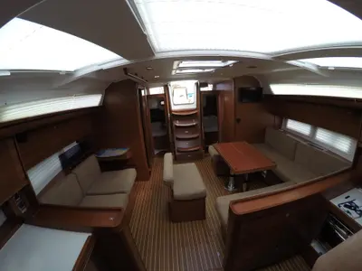 Salon of Luce, a Dufour 512 Grand Large sailboat at Dubrovnik, Croatia
