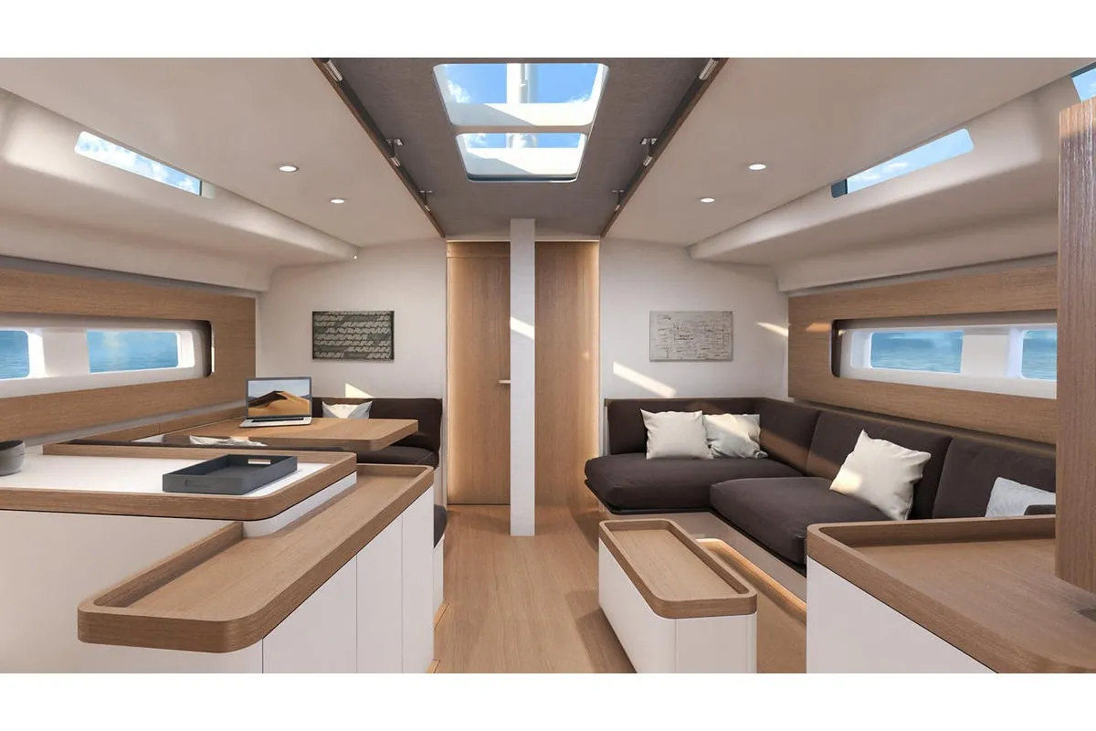 Oktana, a Beneteau First 53 sailboat at Lavrion, Greece