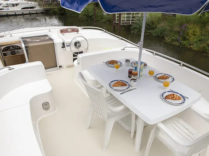 Deck of Classique Star - Budget 10, a Cygnet Classique Star motorboat at Hesse, France