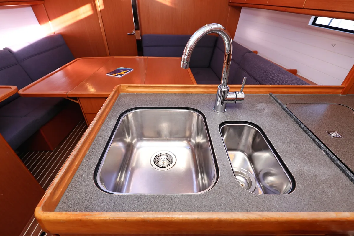 Galley of Angelic, a Bavaria Cruiser 37 sailboat at Grad Biograd na Moru, Croatia