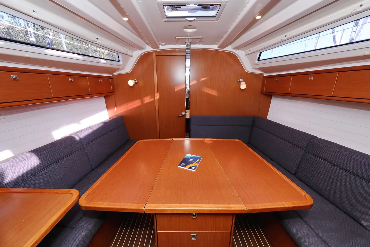 Salon of Angelic, a Bavaria Cruiser 37 sailboat at Grad Biograd na Moru, Croatia
